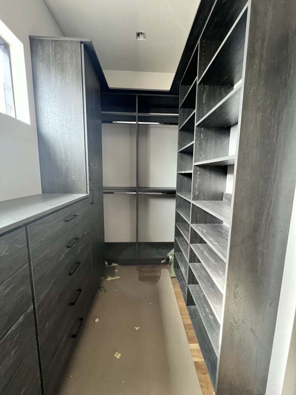 Shelves drawers